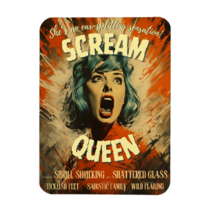 Imán Poster de cine Scream Queen