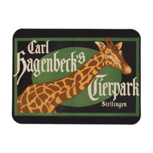 Imán Poster de circo Tierpark de Carl Hagenbeck
