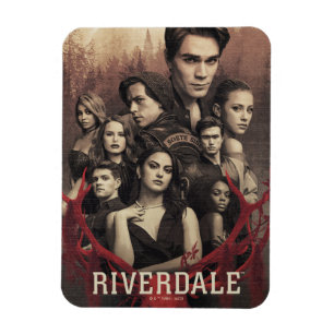 Imán Poster de cráneo de Riverdale Deer