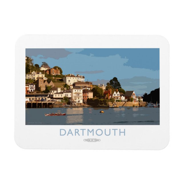 Imán Poster de Dartmouth Railway (Horizontal)