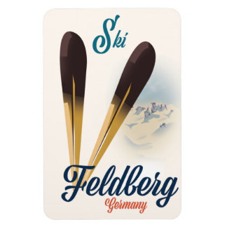 Imán Poster de esquí Feldberg Alemania