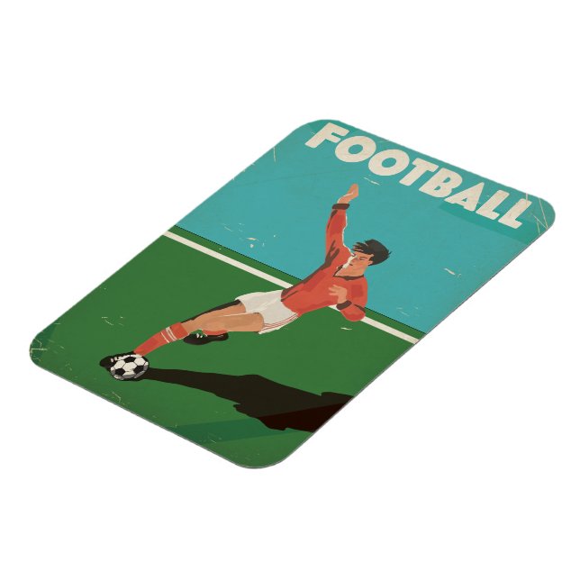 Imán Póster de fútbol vintage (Lado Izquierdo)