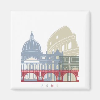 Imán Poster de la línea aérea de Roma