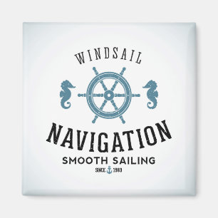 Imán Poster de la navegación de Windsail