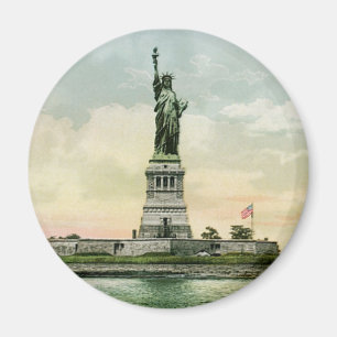 Imán Poster de la Vieja "Estatua de la Libertad". Nueva