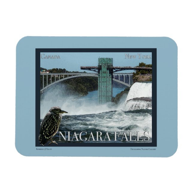 Imán Poster de las Cataratas del Niágara (Horizontal)