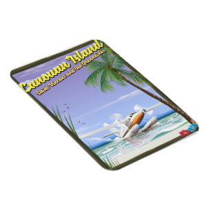 Imán poster de las islas del Caribe y Canouan.