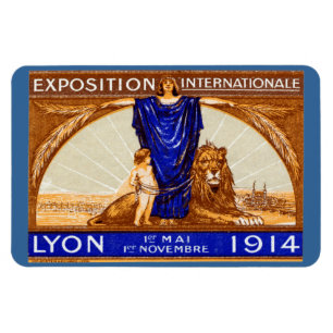 Imán poster de Lyon International Expo 1914