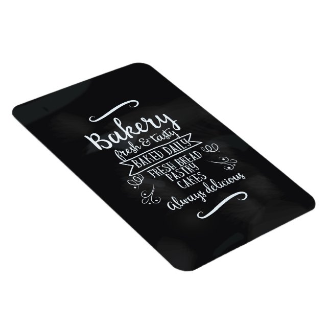 Imán Poster de Panadería Chalkboard de estilo vintage (Lado Derecho)