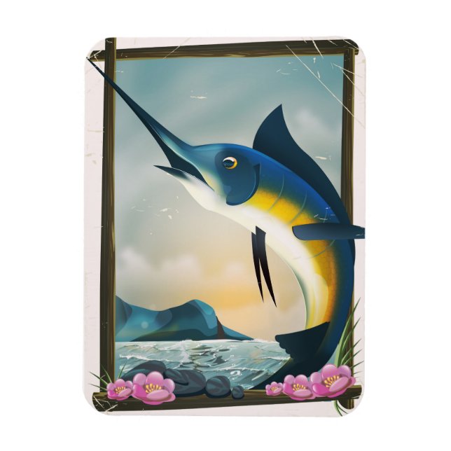 Imán Póster de pesca (Vertical)