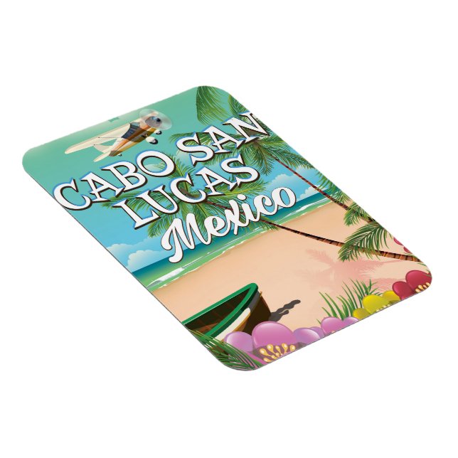 Imán Poster de playa de Cabo San Lucas México (Lado Derecho)