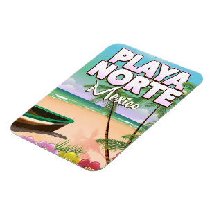 Imán Poster de Playa Norte Mexicana