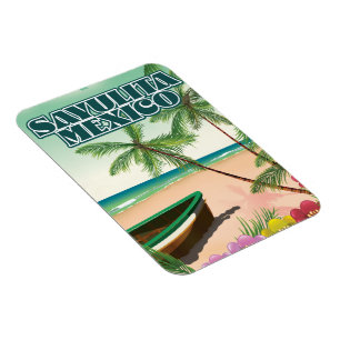 Imán Póster de playa Sayulita México