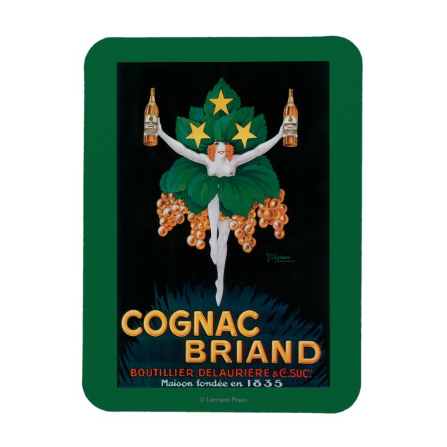 Imán Poster de promoción de Cognac Briand (Vertical)