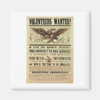 Imán Poster de reclutamiento de guerra civil