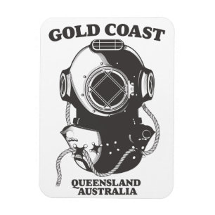 Imán Poster de submarinismo Gold Coast Queensland Austr