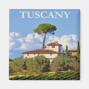 Imán Poster de Toscana Italia