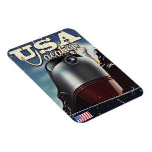 Imán Póster de tren de locomotora vintage de tren de va