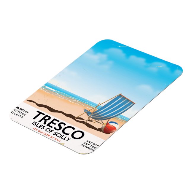 Imán Poster de Tresco Isles de Scilly (Lado Izquierdo)