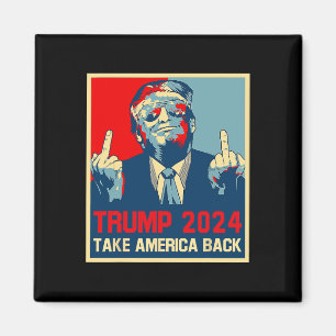 Imán Póster de Trump 2024 Toma América de Vuelta Elecci