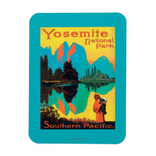 Imán Poster de Turismo - Parque Yosemite Nat'l, CA