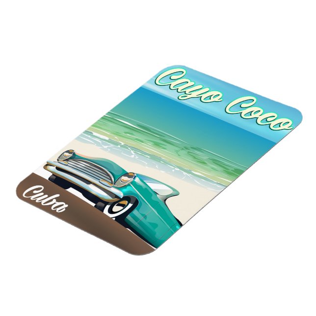 Imán Póster de vacaciones cubanas en Cayo Coco (Lado Izquierdo)
