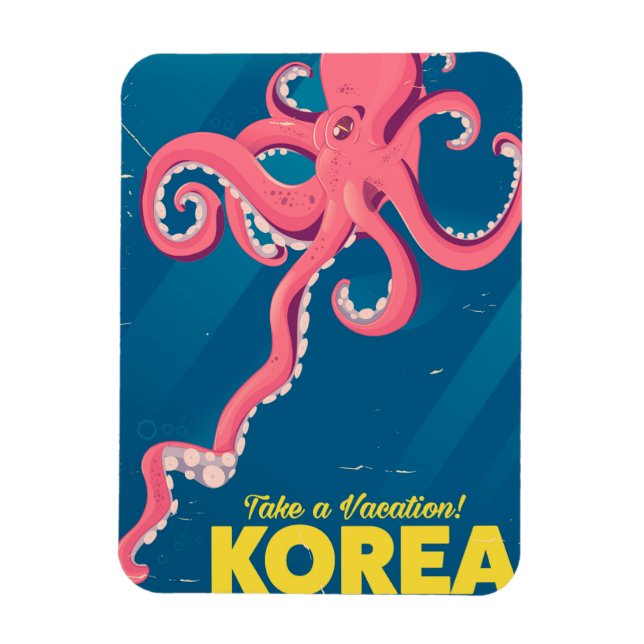 Imán Poster de vacaciones de Corea (Vertical)