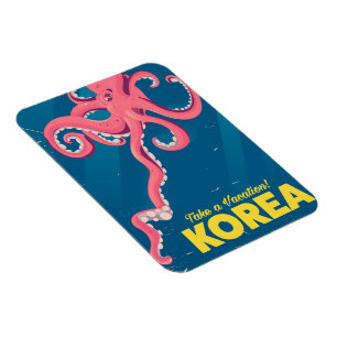 Imán Póster de vacaciones en Corea