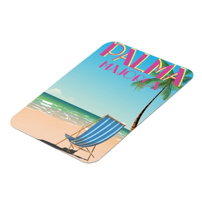 Imán Poster de vacaciones en Playa de Palma de Mallorca (Lado Izquierdo)