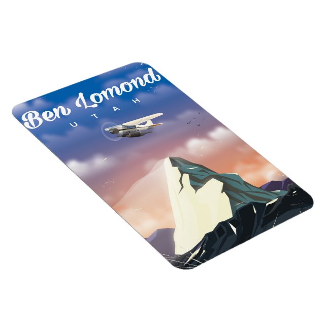 Imán Póster de viaje Ben Lomond,Utah (Lado Derecho)