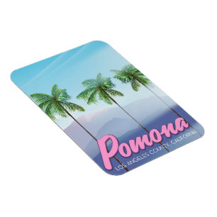 Imán Póster de viaje de Pomona, California EE. UU.