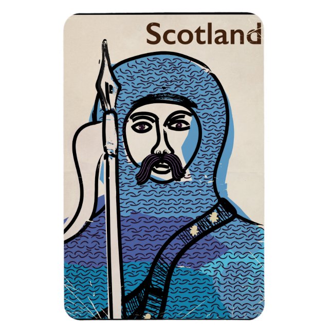 Imán Póster de viaje de Robert the Bruce Escocia (Vertical)