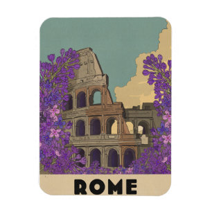 Imán Póster de viaje vintage de Roma