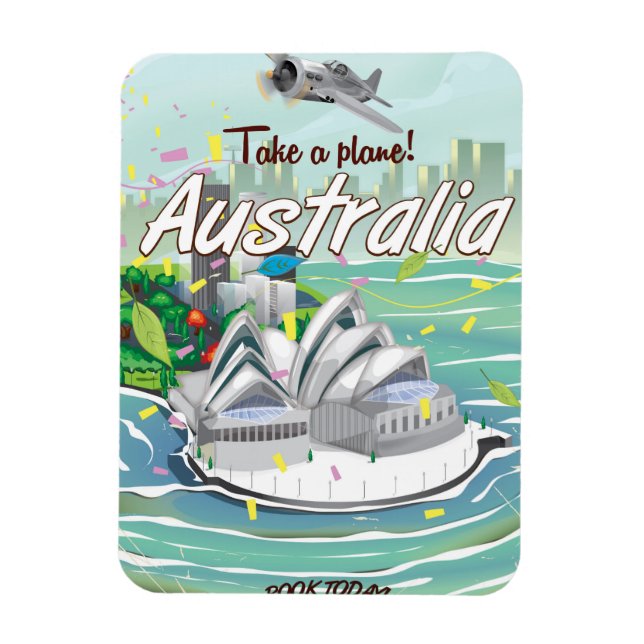 Imán Poster de viajes de Australia Sydney (Vertical)