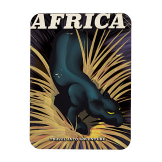 Imán Poster de viajes de cosecha africana