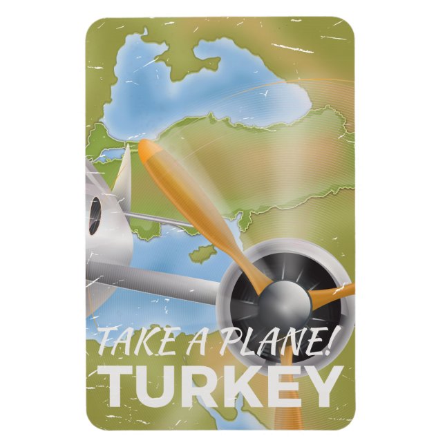 Imán Poster de viajes de cosecha de Turquía (Vertical)