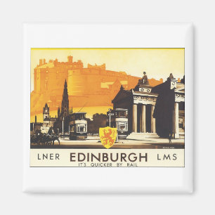 Imán Poster de Viajes de Edimburgo
