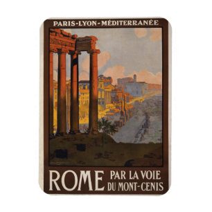 Imán Poster de viajes de época, Roma