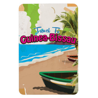 Imán Poster de viajes de Guinea-Bissau