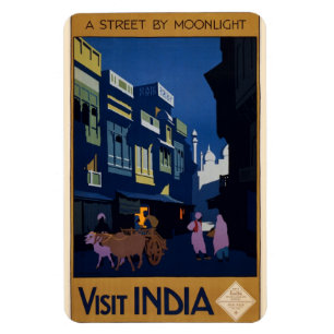 Imán Poster de viajes de la India