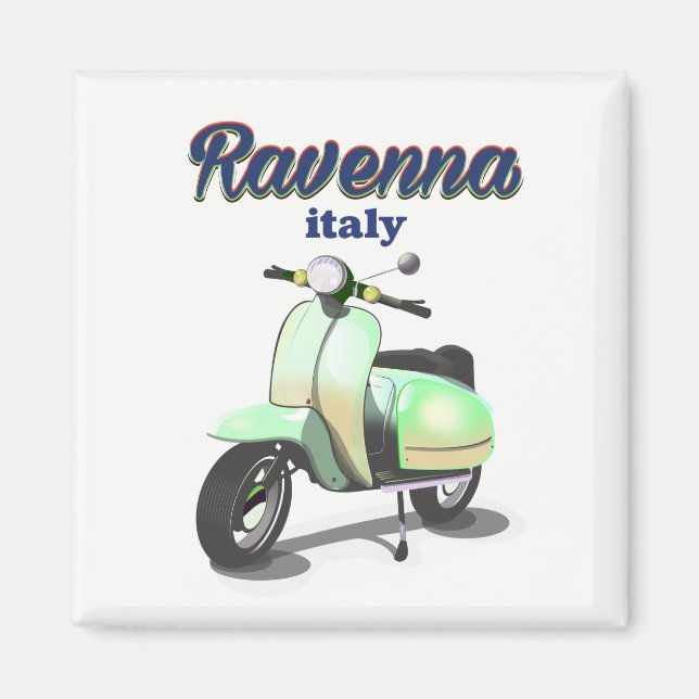 Imán Poster de Viajes de Ravenna Italia (Frente)