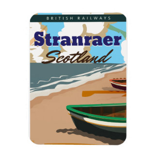 Imán poster de viajes de stranraer scotland vintage