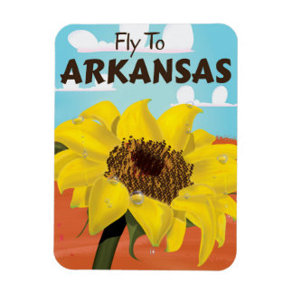 Imán Poster de viajes de Vintage de Arkansas