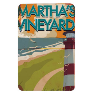 Imán Poster de Viajes Marthas Vineyard