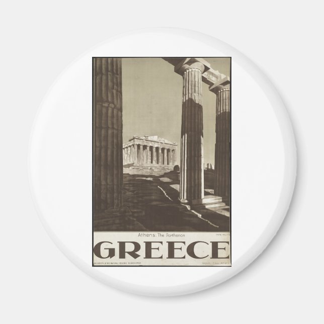 Imán Poster de Viajes Vintage Ad Retro Impresiones (Frente)