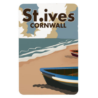 Imán Poster de viajes vintage de St.ives