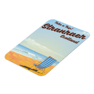 Imán Poster de viajes vintage de Stranraer Scotland