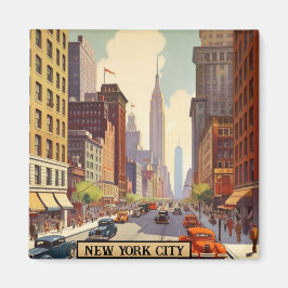 Imán Poster de Viajes Vintage Nueva York