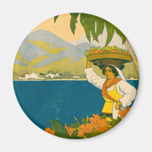 Imán Poster De Viajes Vintage Para Jamaica