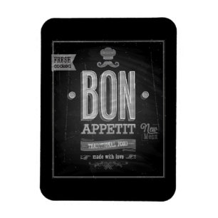 Imán Poster del apetito de Bon Vintage - Chalkboard